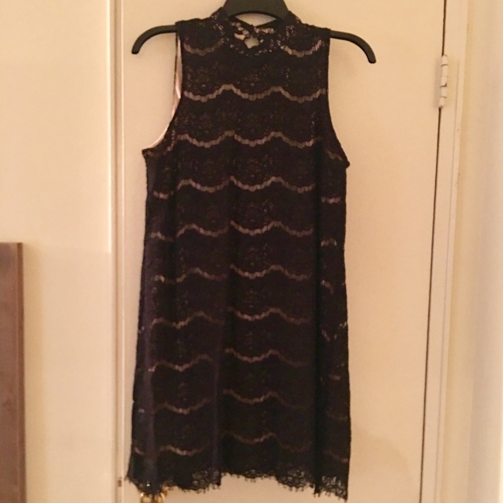 Lace knee length dress